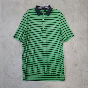 RLX Ralph Lauren Green Stripe Mens Polo Shirt Sz M